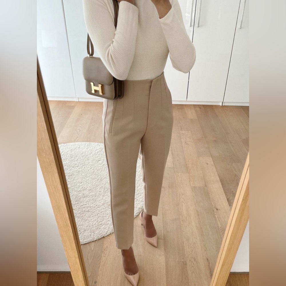 Zara High Waisted Trousers XS Business Casual